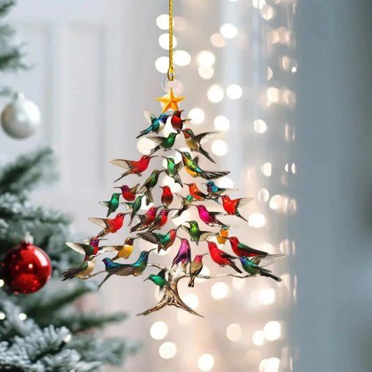 AvianDelight | Charming Colorful Bird Christmas Tree Ornament Decoration 0