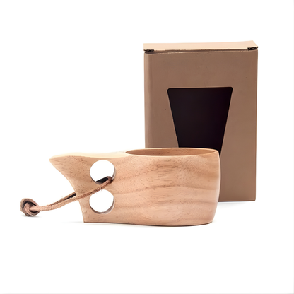 NatureCraft | Unikalny Ręcznie Wykonany Organiczny Drewniany Kubek Do Picia
