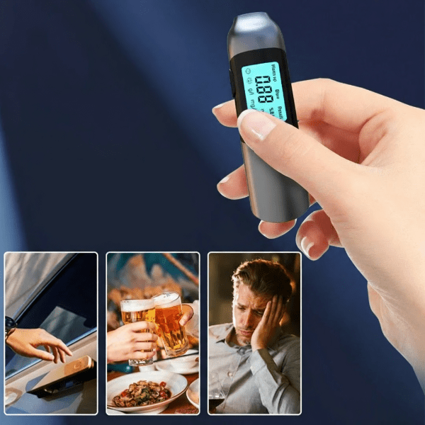 BREATHCHECK – Instant breathalyzer with USB charging & results in 3 seconds 2