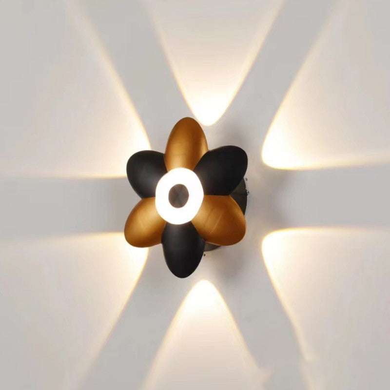 Variant image for Floraglow Waterproof LED Outdoor Wall Lamp - Stylish Flower Design for Garden Lighting-3