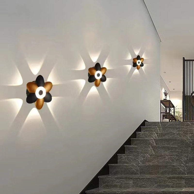 Floraglow Waterproof LED Outdoor Wall Lamp - Stylish Flower Design for Garden Lighting-6