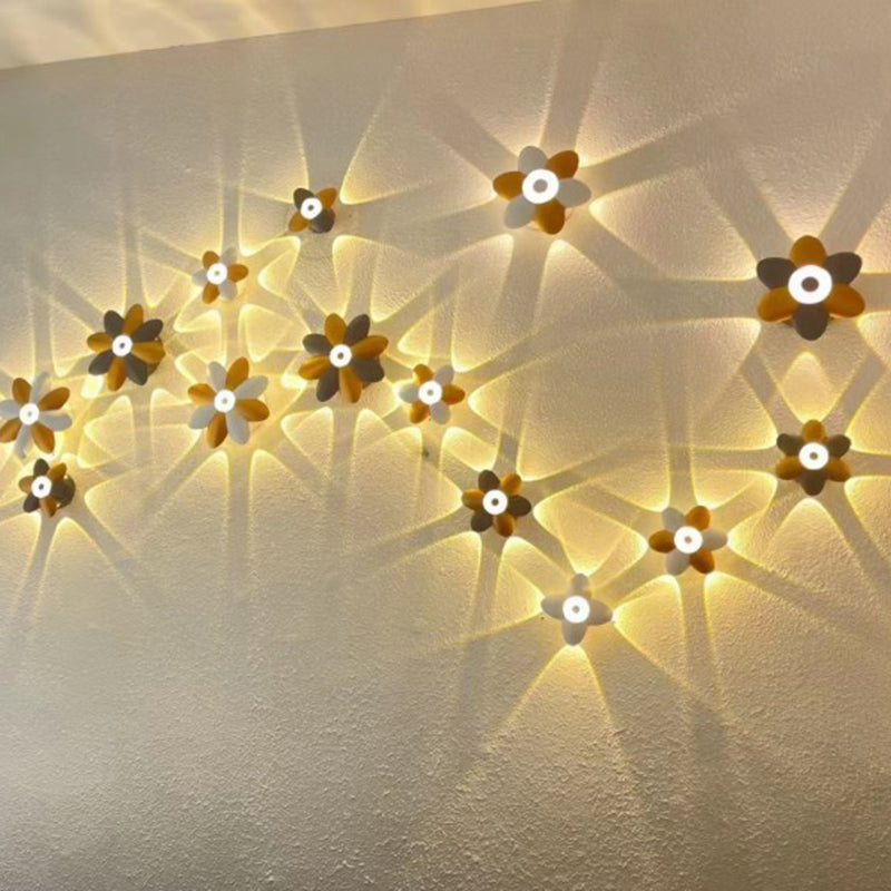 Floraglow Waterproof LED Outdoor Wall Lamp - Stylish Flower Design for Garden Lighting-2