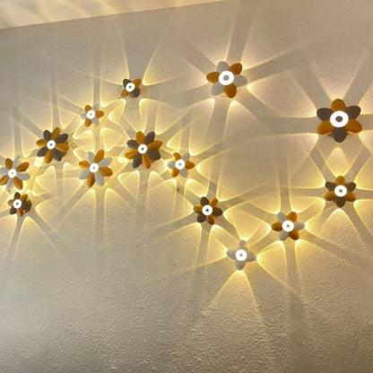 Floraglow Waterproof LED Outdoor Wall Lamp - Stylish Flower Design for Garden Lighting-2