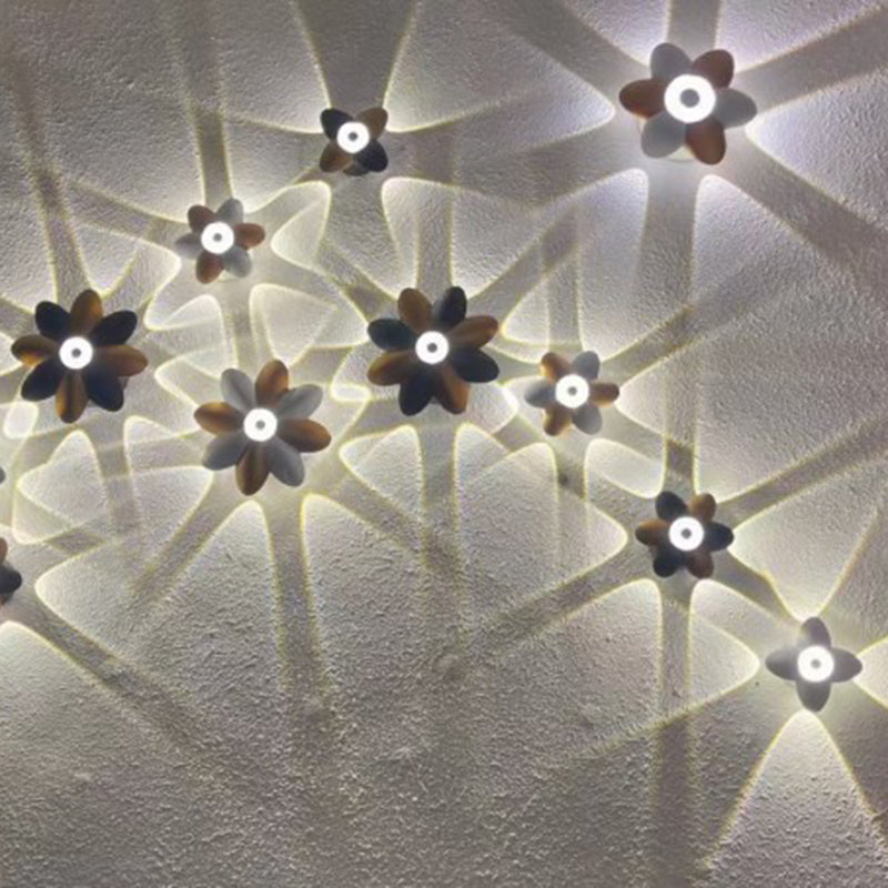 Floraglow Waterproof LED Outdoor Wall Lamp - Stylish Flower Design for Garden Lighting-3