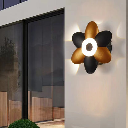 Floraglow Waterproof LED Outdoor Wall Lamp - Stylish Flower Design for Garden Lighting-5