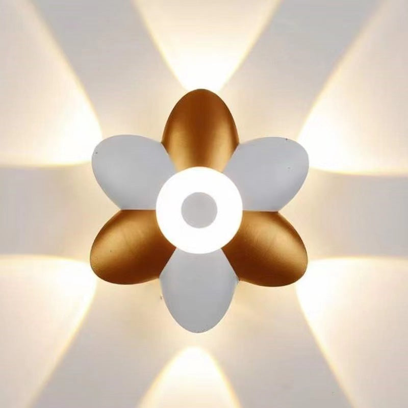Floraglow Waterproof LED Outdoor Wall Lamp - Stylish Flower Design for Garden Lighting-1
