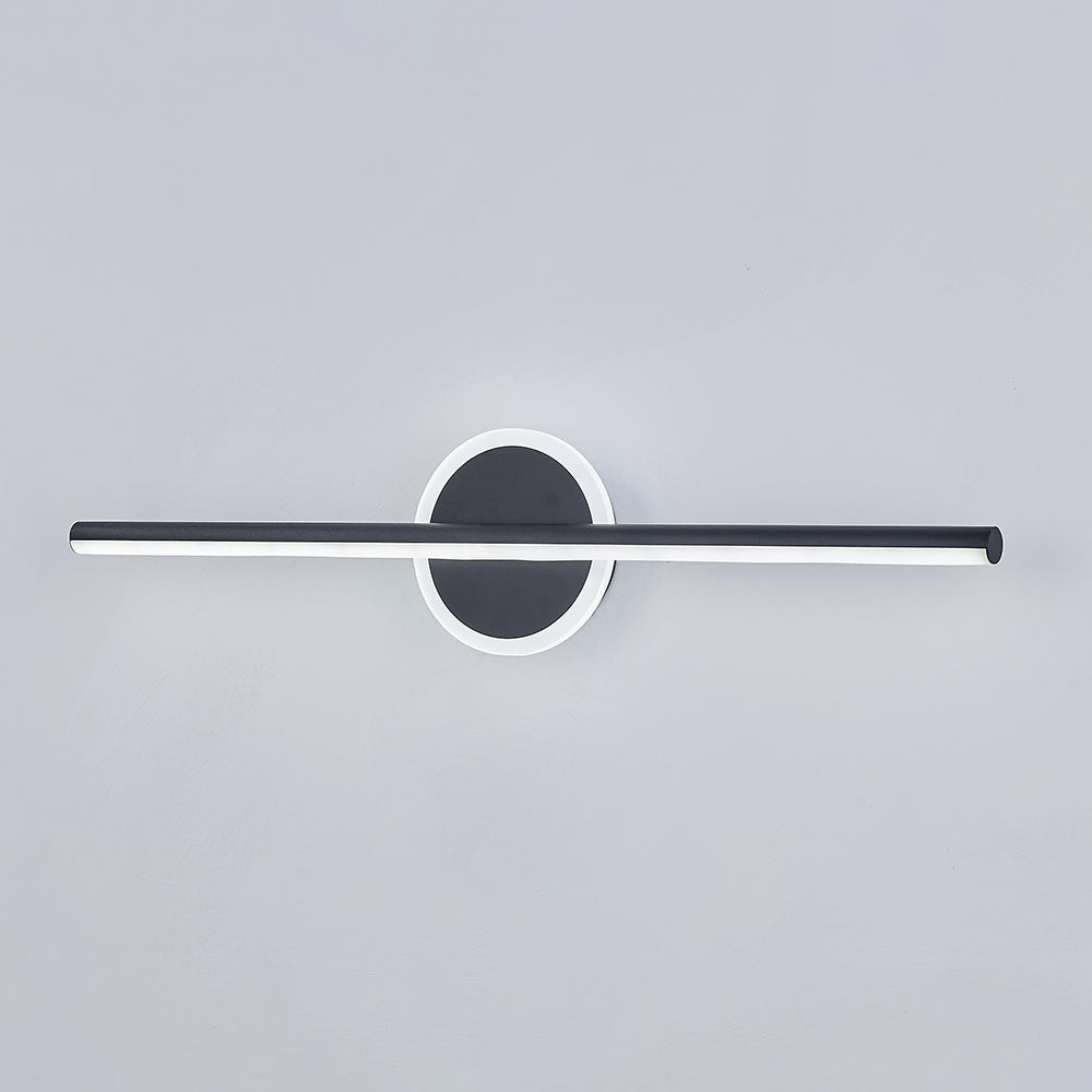 GoldenEdge – Lámpara de pared LED elegante Negro/Dorado