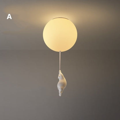 BalloonBear | Whimsical Playful LED Ceiling Light Fixture for Kids' Rooms 0
