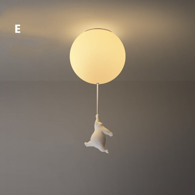 BalloonBear | Whimsical Playful LED Ceiling Light Fixture for Kids' Rooms 11