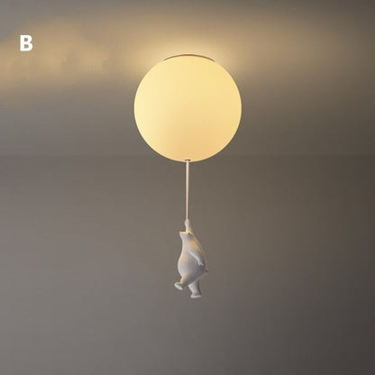 BalloonBear | Whimsical Playful LED Ceiling Light Fixture for Kids' Rooms 12