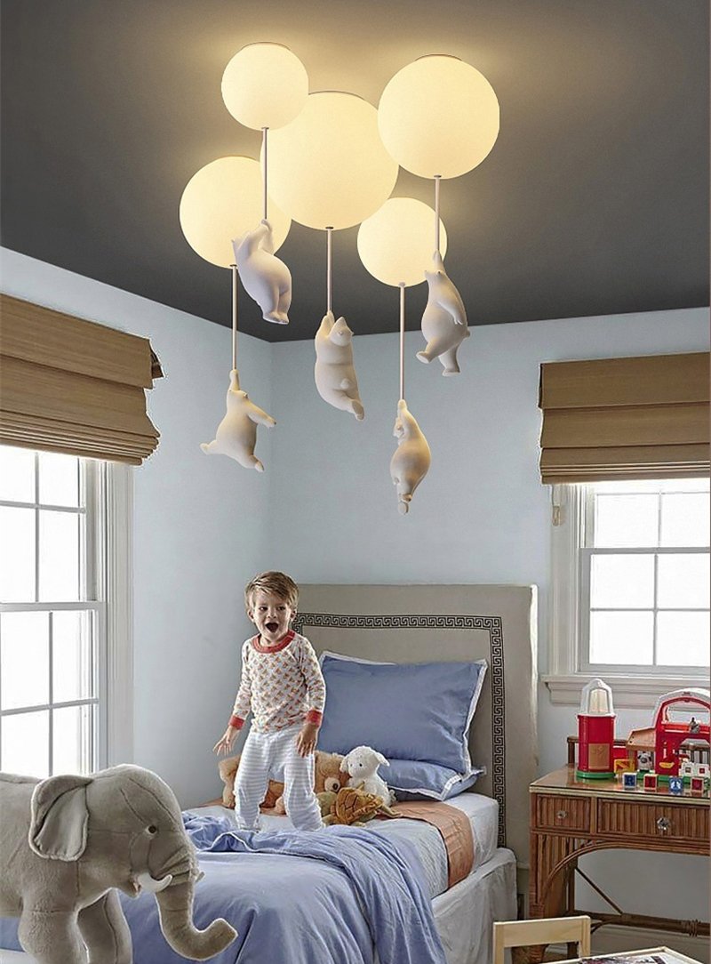 BalloonBear | Whimsical Playful LED Ceiling Light Fixture for Kids' Rooms 2