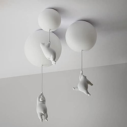 BalloonBear | Whimsical Playful LED Ceiling Light Fixture for Kids' Rooms 7