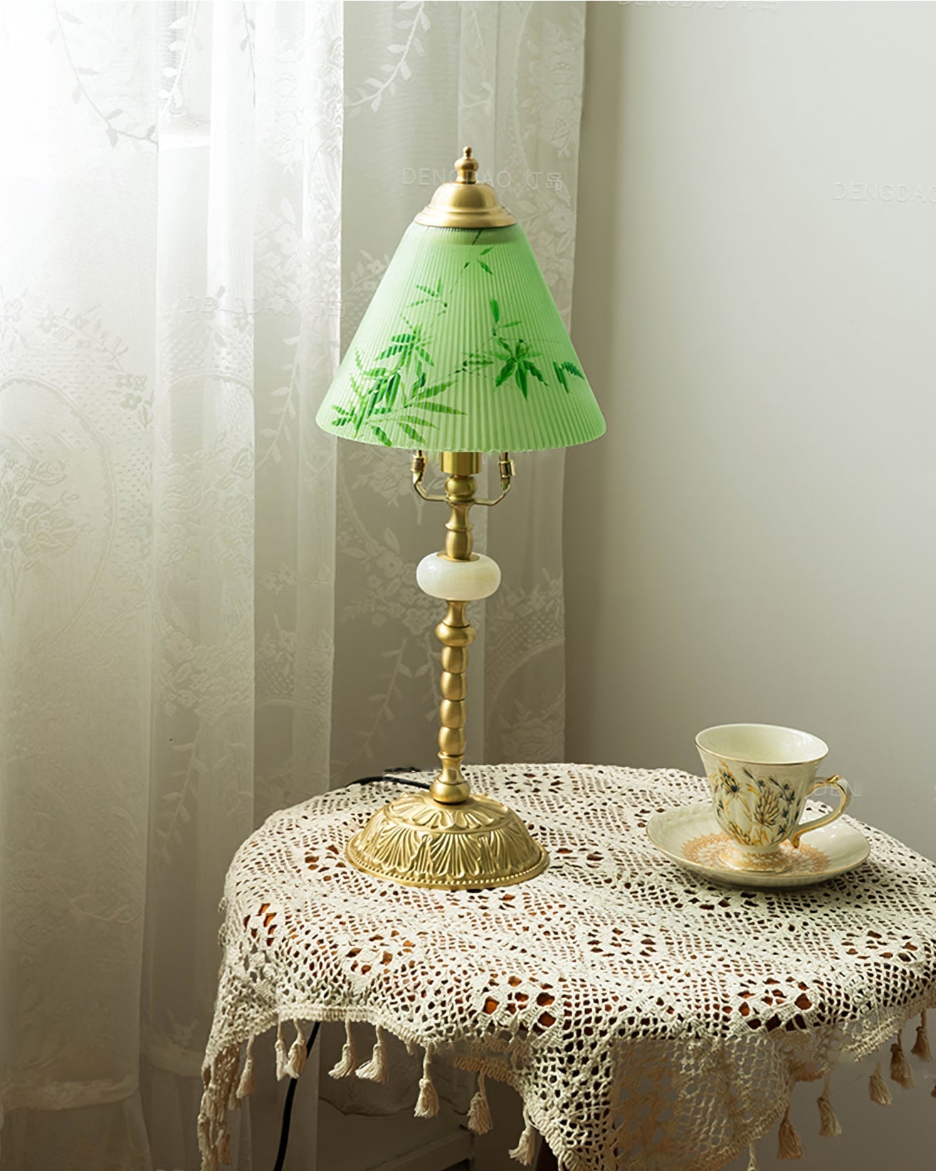 GlassBamboo - Luksus Bordlampe