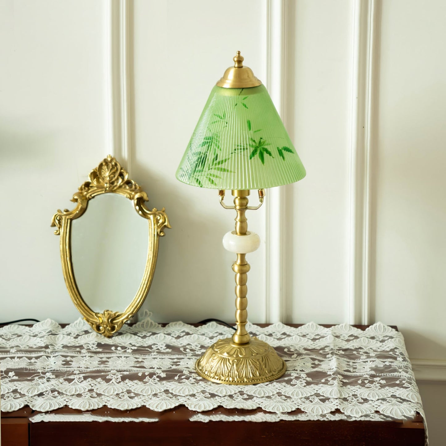 GlassBamboo - Luksus Bordlampe