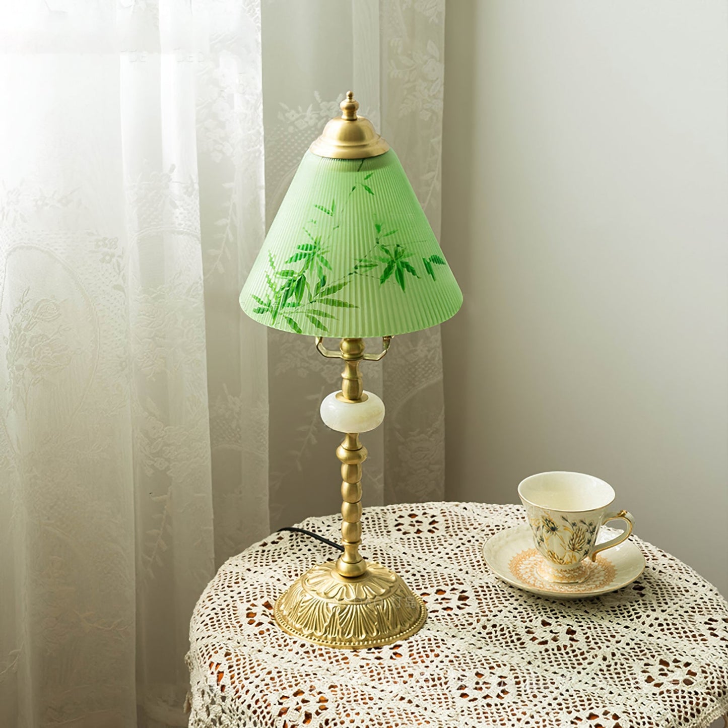 GlassBamboo - Luksus Bordlampe