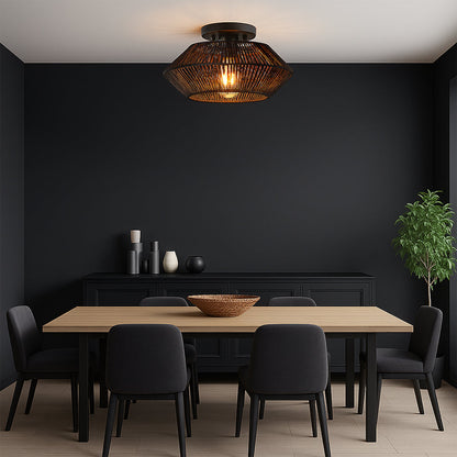 Bamboo Woven Ceiling Lamp 4