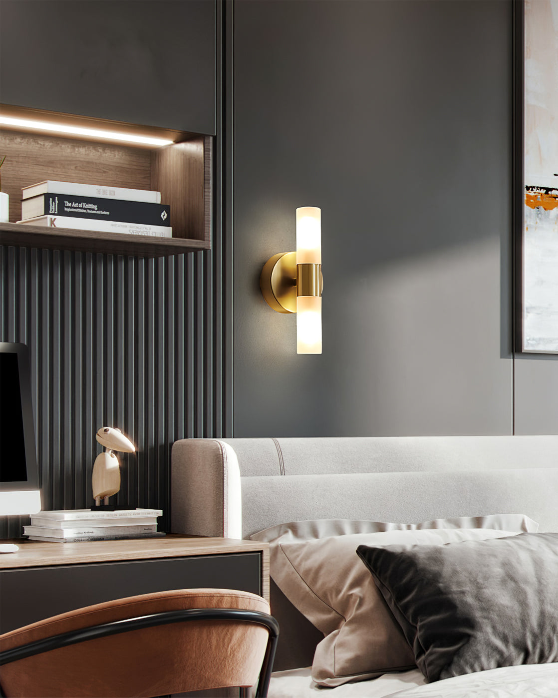 CylindraGlow – Chic Cylindrical Wall Lamp for Timeless Ambience