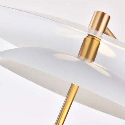 EleganceStone – White Aluminium Lamp with Marble Base