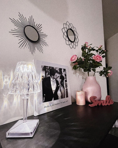 SparkleBeam - Moderne LED-lampe med et strejf af glamour