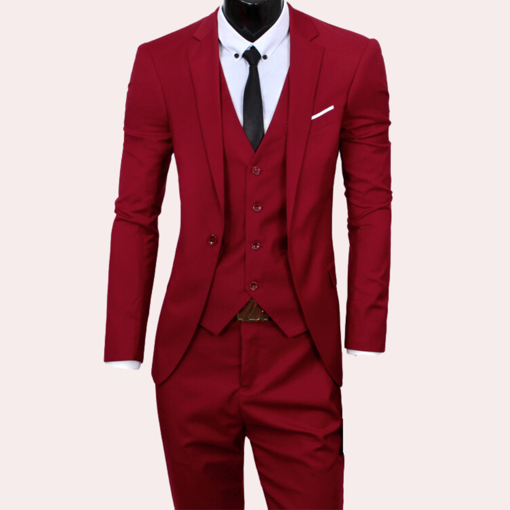Beaumont 3-Piece Men's Suit - Elegant Summer Attire for Weddings and Events-4