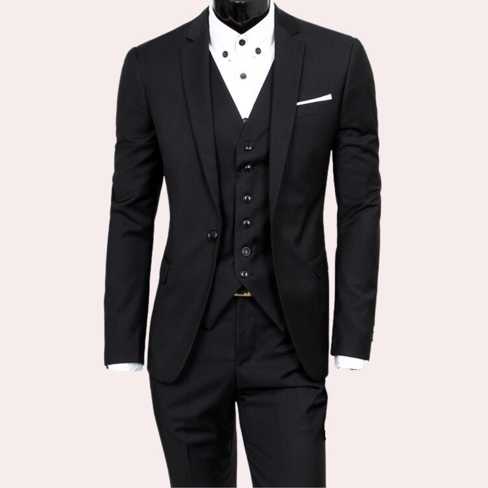Variant image for Beaumont 3-Piece Men's Suit - Elegant Summer Attire for Weddings and Events-8
