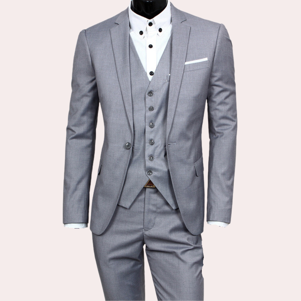 Beaumont 3-Piece Men's Suit - Elegant Summer Attire for Weddings and Events-2