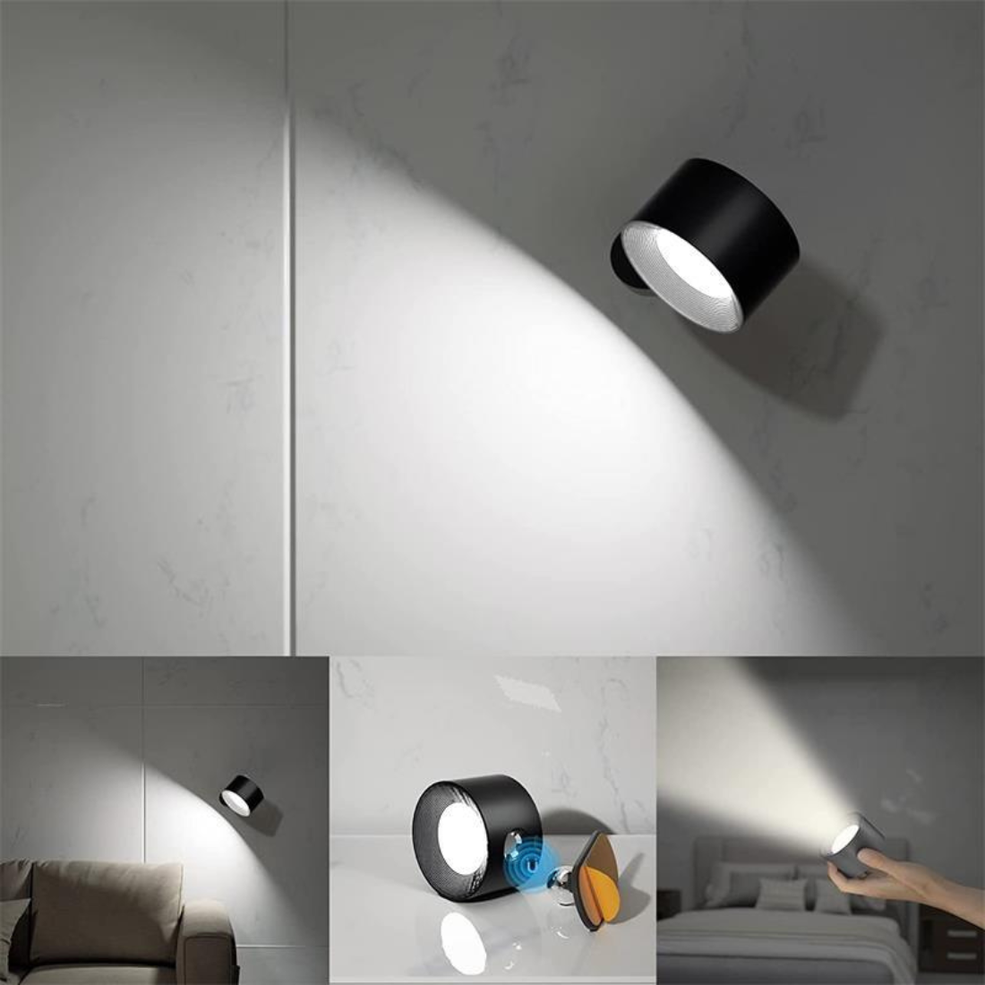 FlexiBeam – Luz de pared recargable 360°