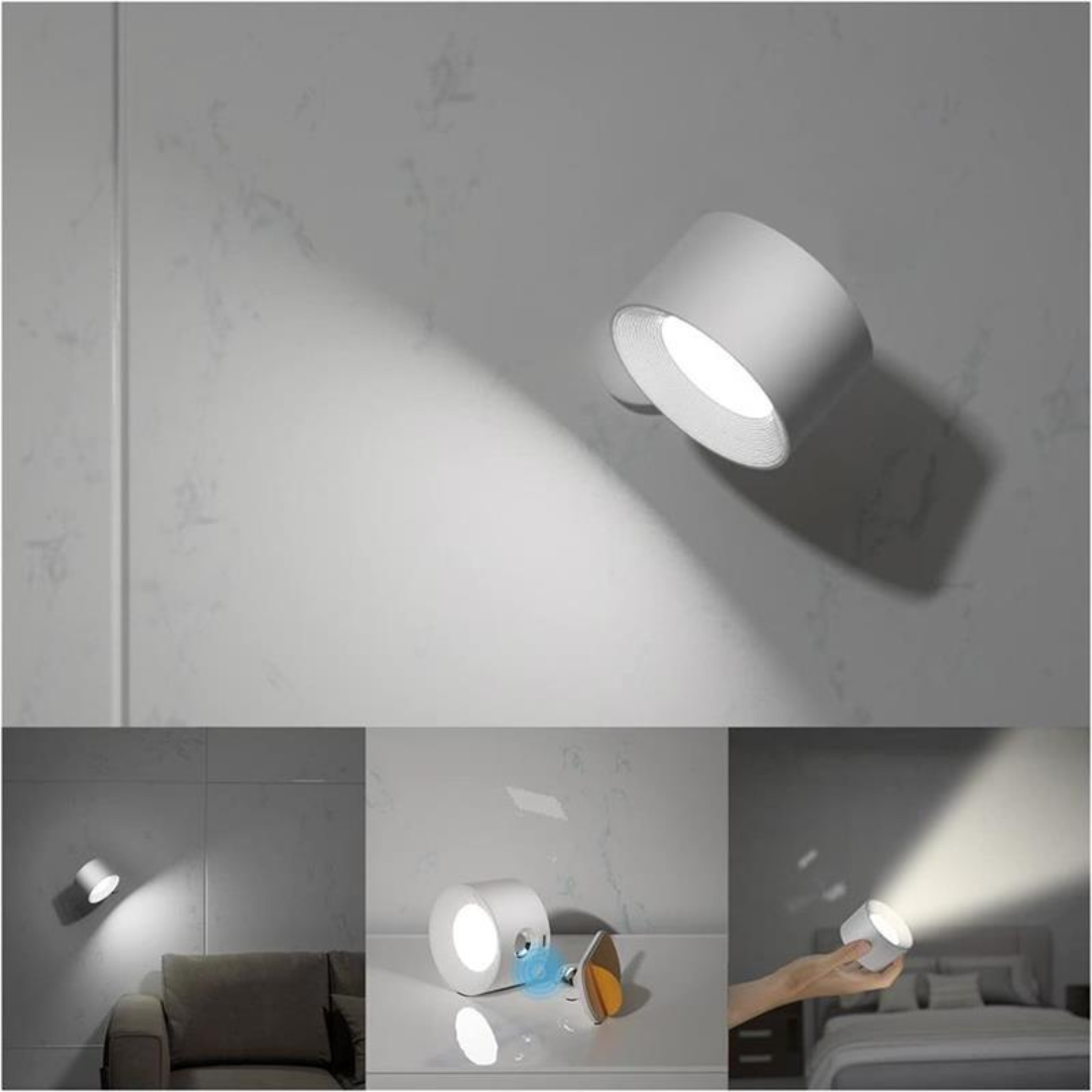 FlexiBeam – Luz de pared recargable 360°