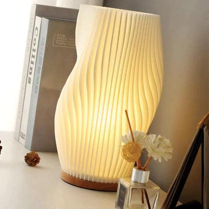 CalmGlow – Lampe de table Wave élégante