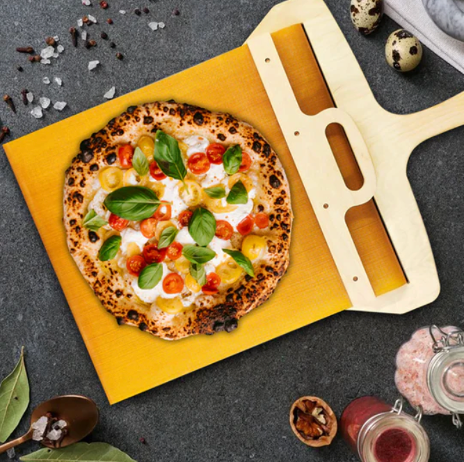 BirchCraft | Premium Lightweight Wooden Pizza Peel with Sliding Mechanism 1