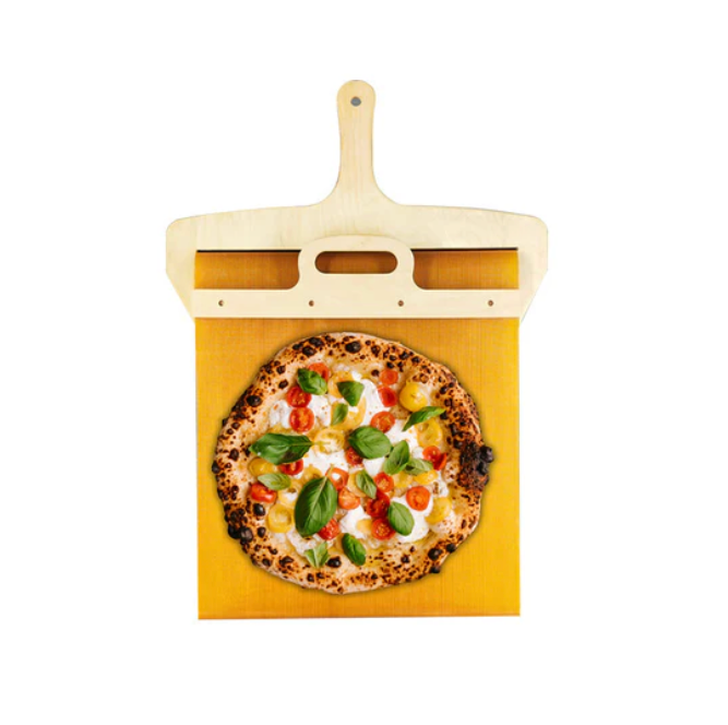 BirchCraft | Premium Lightweight Wooden Pizza Peel with Sliding Mechanism 3