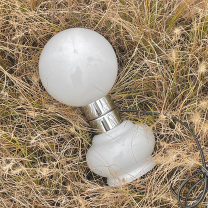 GlobeLume – Sleek White Glass Lamp Design