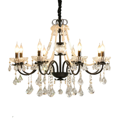 Black Crystal French Chandelier 0