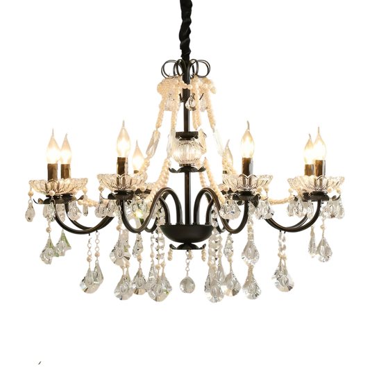 Black Crystal French Chandelier 0