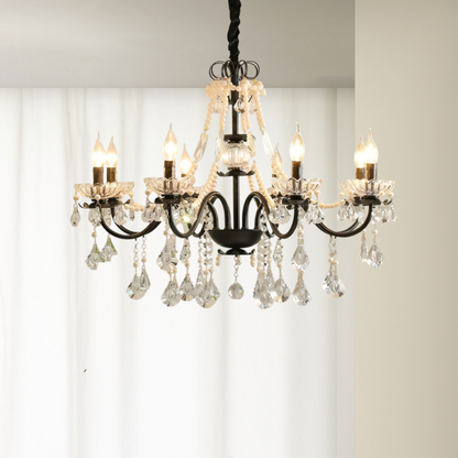 Black Crystal French Chandelier 3
