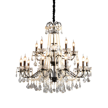 Black Crystal French Chandelier 7