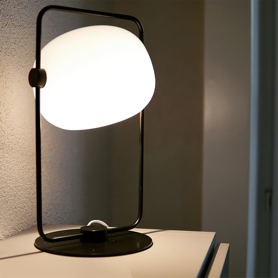 StreamGlow – Elegant Glass Table Lamp with Minimalist Design
