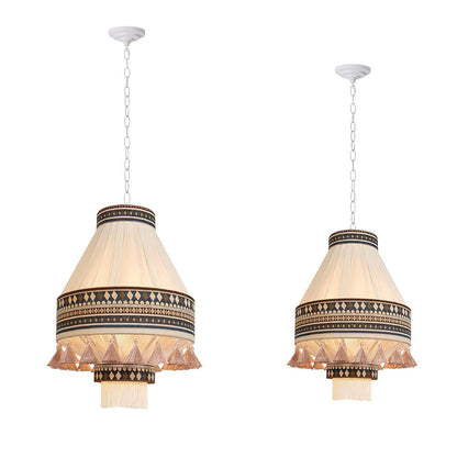 BohoFringe – Artistic Pendant Lamp with Flowing Fringes for Bohemian Charm