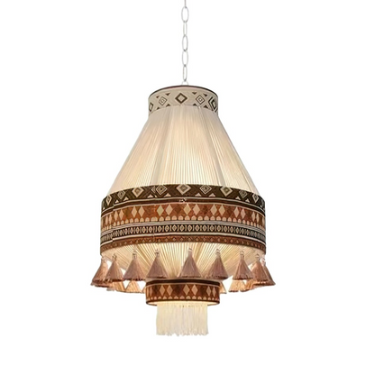 BohoFringe – Artistic Pendant Lamp with Flowing Fringes for Bohemian Charm