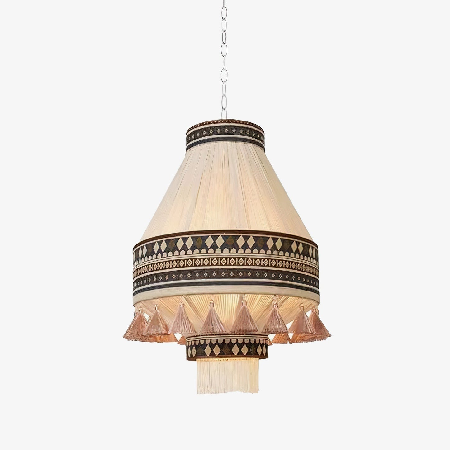 BohoFringe – Artistic Pendant Lamp with Flowing Fringes for Bohemian Charm
