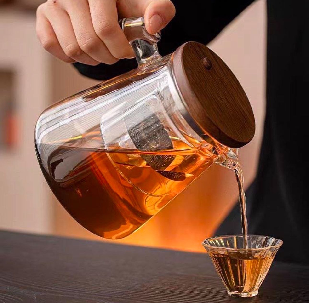 Borosilicate Bliss | Elegant Heat-Resistant Glass Teapot with Infuser 1