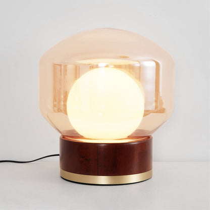 LuxeBoule - Table Lamp with Geometric Shape and Cozy Light Diffusion