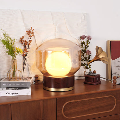 LuxeBoule - Table Lamp with Geometric Shape and Cozy Light Diffusion