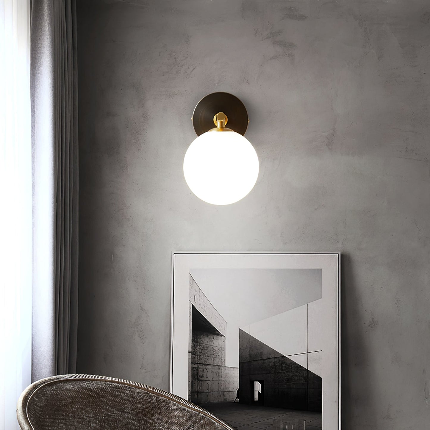 GlobalGlow – Gold Wall Lamp with Global Inspiration