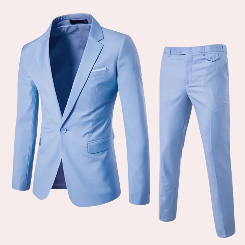 Men's Slim Fit Summer Suit - Stylish Wedding Suits for Men & Groomsmen in Multiple Colors-3