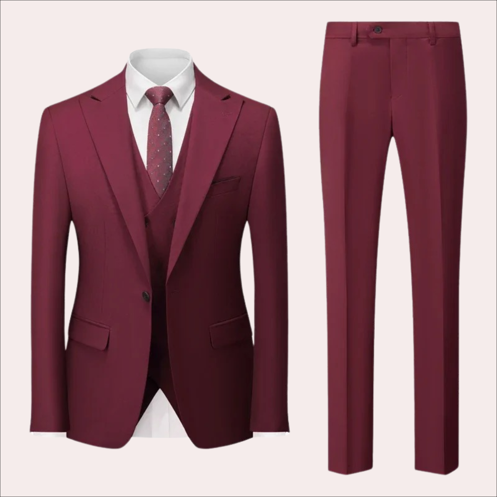 Mathias - Stylish Business Casual Men's Suit in Premium Acetate Fiber-6