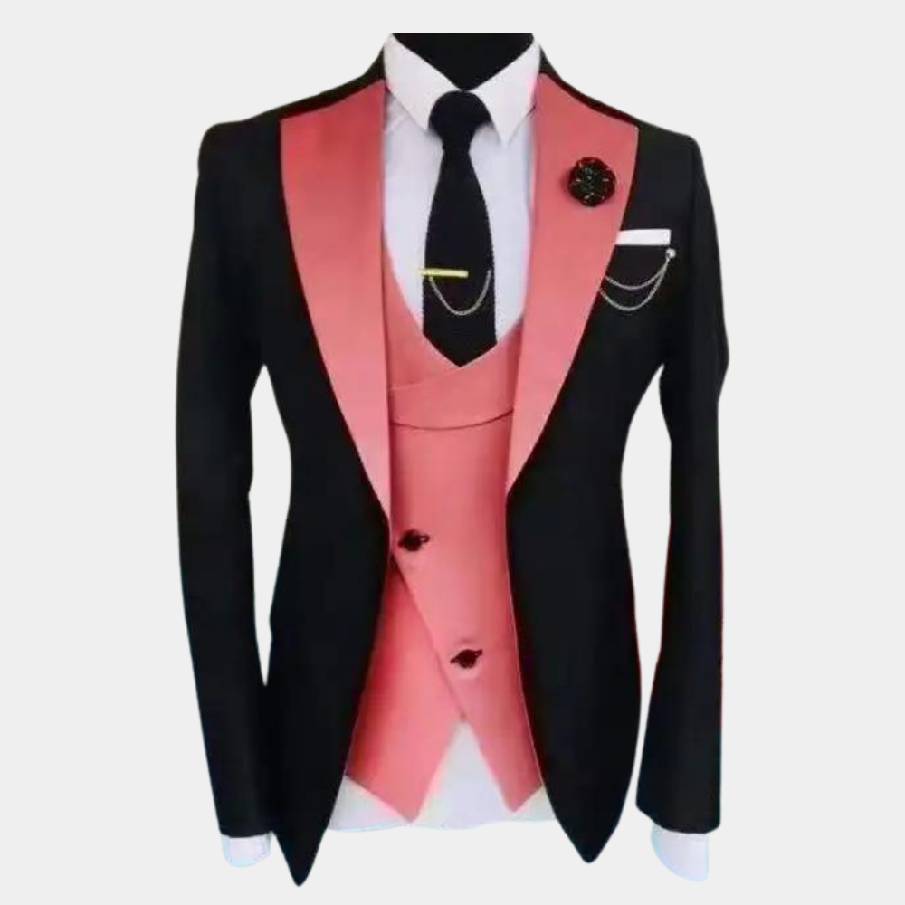 Loki 3-Piece Men's Formal Set - Stylish Comfort for All Seasons, Versatile Fit-3