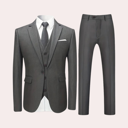 Baptiste Classic 3-Piece Men's Formal Set - Versatile Comfort for All Seasons-3