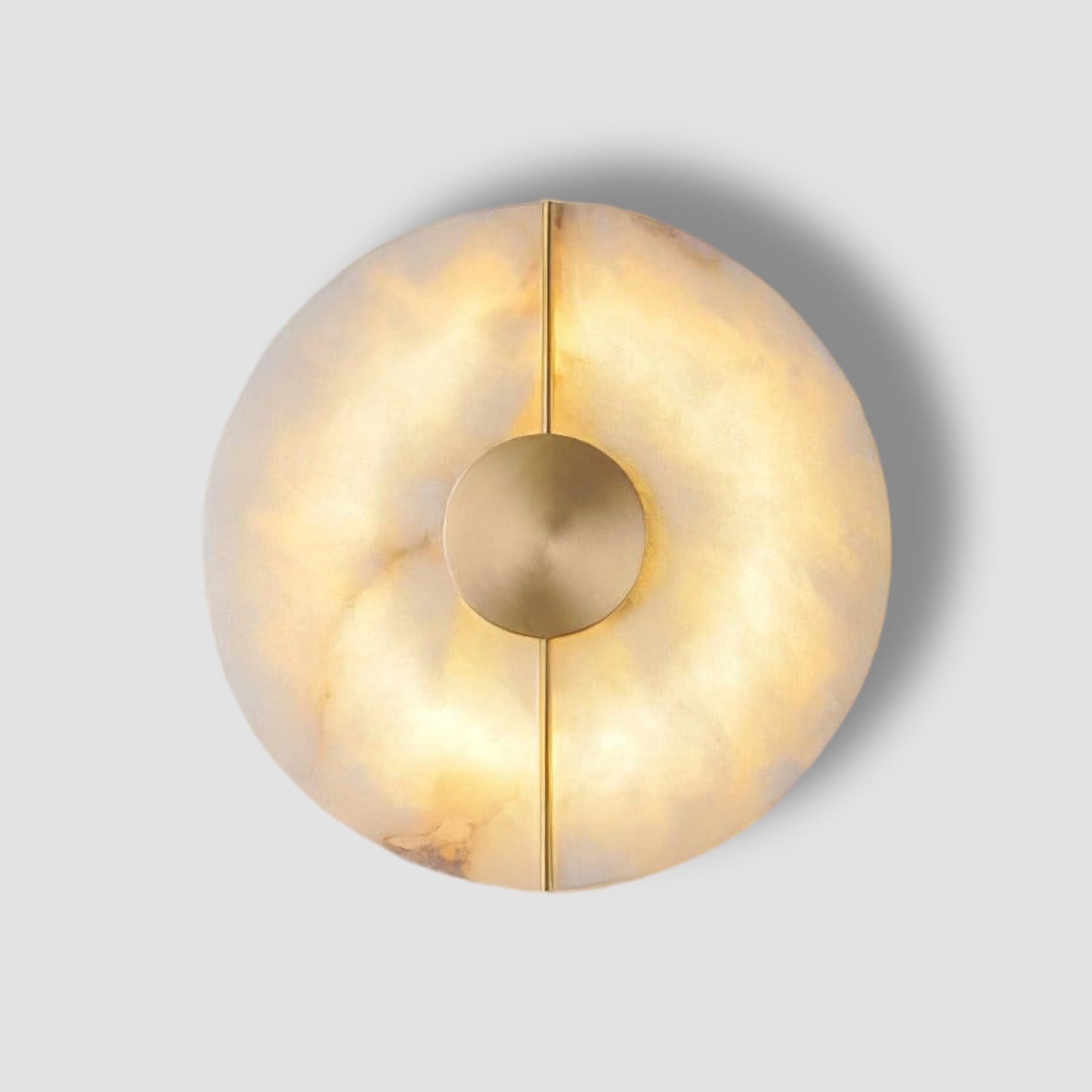 StoneLuxe – Art Deco Væglampe med Fint Sten Detalje