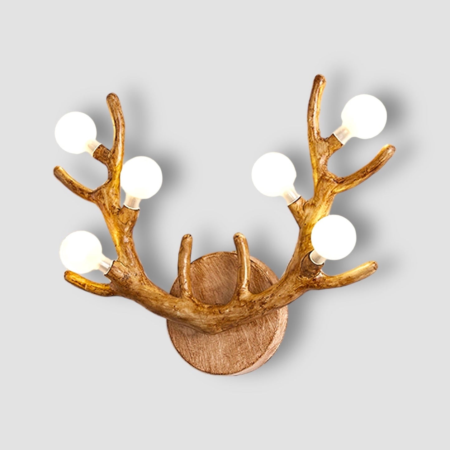 WoodLuxe – Elegant Deer-Shaped Wall Lamp for Nature Lovers